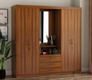 wardrobe with mirror