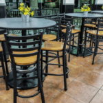 Black Metal Restaurant Barstool
