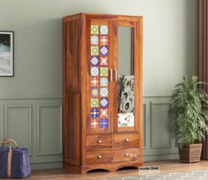 wardrobe with mirror
