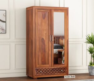wardrobe with mirror