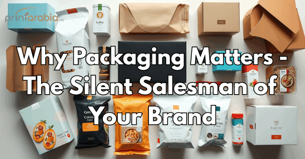 Flat lay of stylish, custom-designed product packaging for retail and food items.