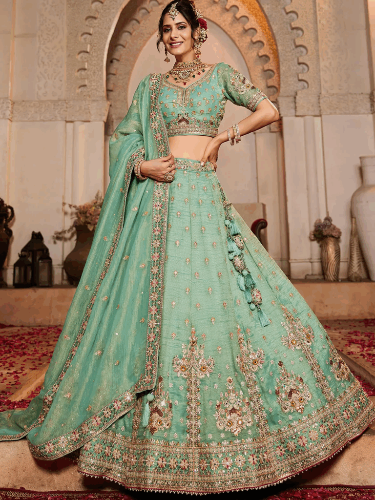 pastel-lehenga