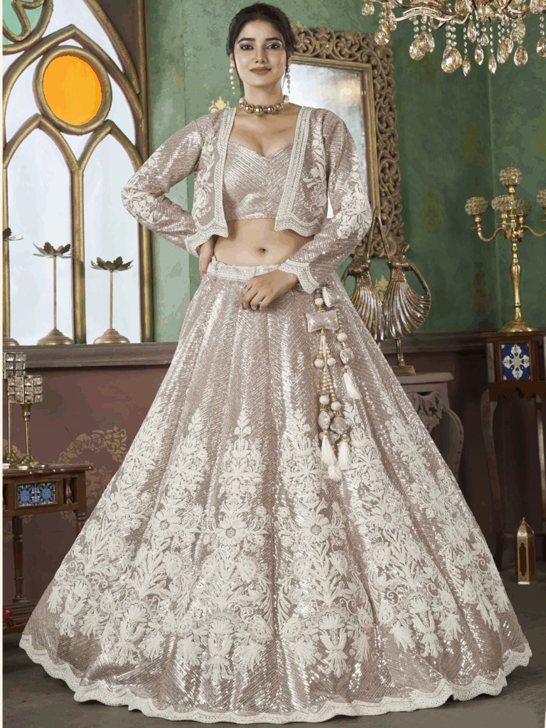 ivory-lehenga