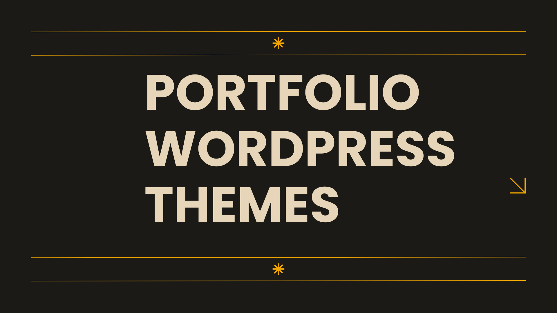 Portfolio WordPress Themes