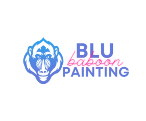 Blu Baboon Painting