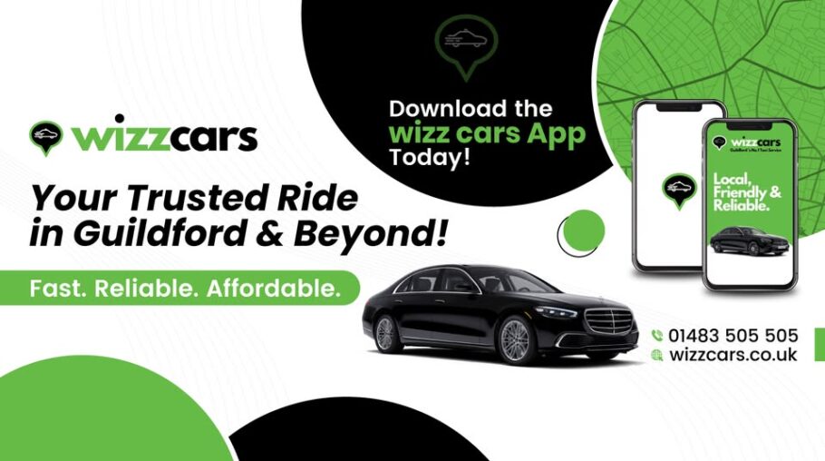 Wizz Cars Guildford taxi providing safe and reliable transport across Surrey